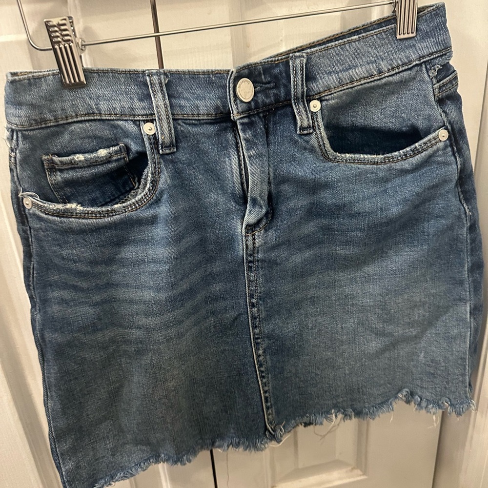 Blank NYC Blue Mini Pencil Skirt for Casual Nights